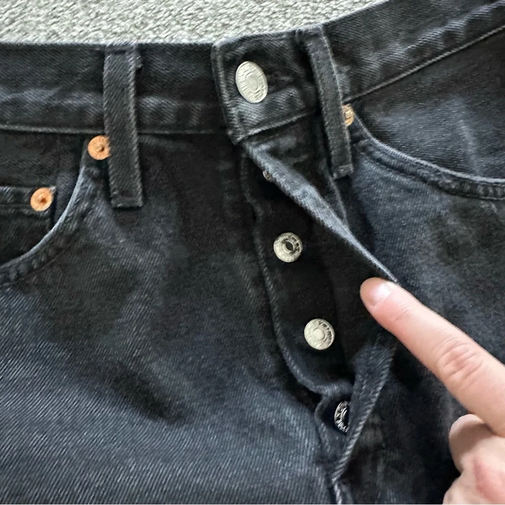 RE/DONE 50s‎ Cutoff Shorts High Waist in Black Size 26